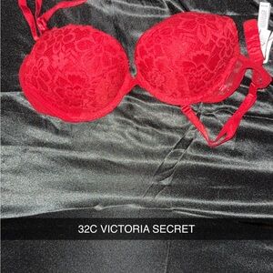 Victoria's Secret Red Lace Bra